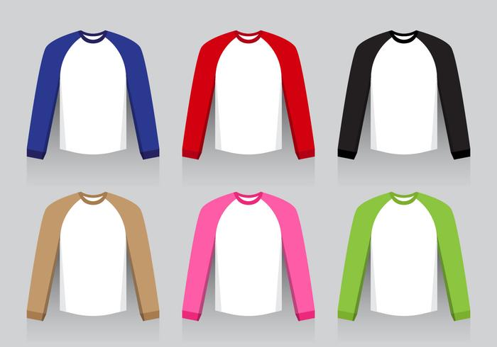 Raglan Shirt - Flat Design Raglan Shirt - Flat Design