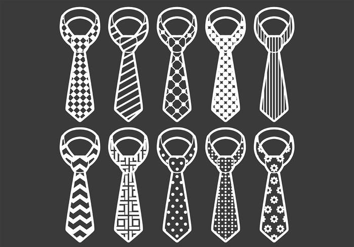 Cravat icons vector