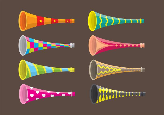 Sport vuvuzela Symbol Karikatur Vektor. Fußball Horn 20357165 Vektor Kunst  bei Vecteezy