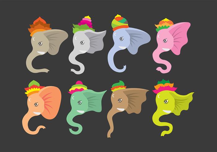 Ganesh icons vector