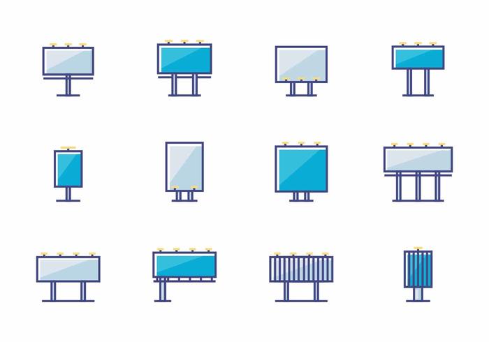 Billboard Icons vector