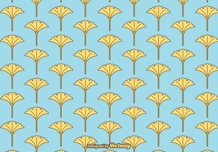 Free Vector Ginko Pattern