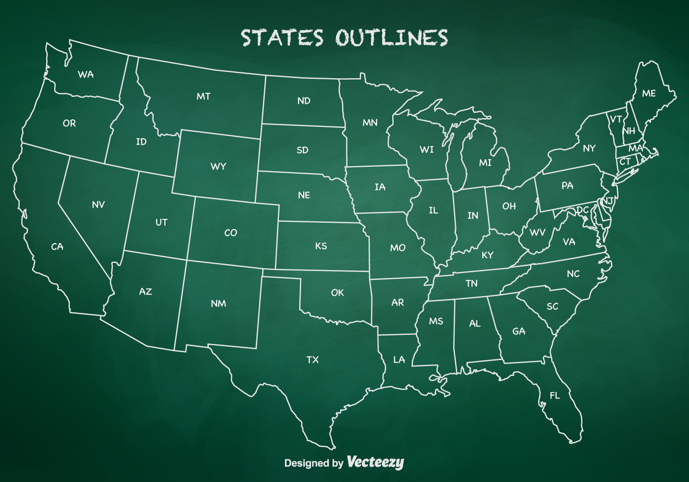 Free State Outlines Vector - Download Free Vector Art, Stock Graphics