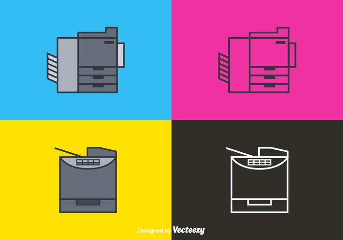 Free Line Photocopier Vector Icons Free Line Photocopier Vector Icons