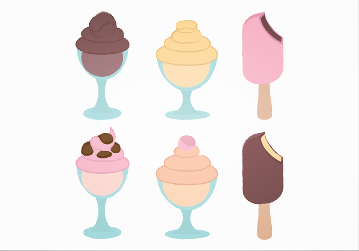 Vector Ice Cream Set