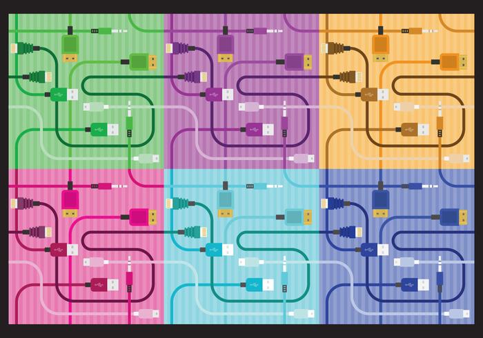 Patrones de Cable vector