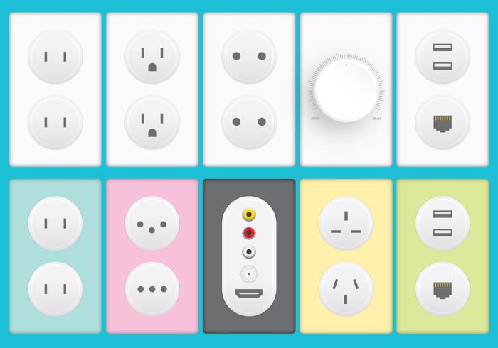 Plugs And Sockets vector