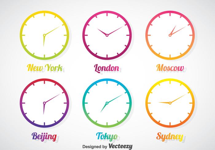 Time Zone In Gradient Clock Vector Set