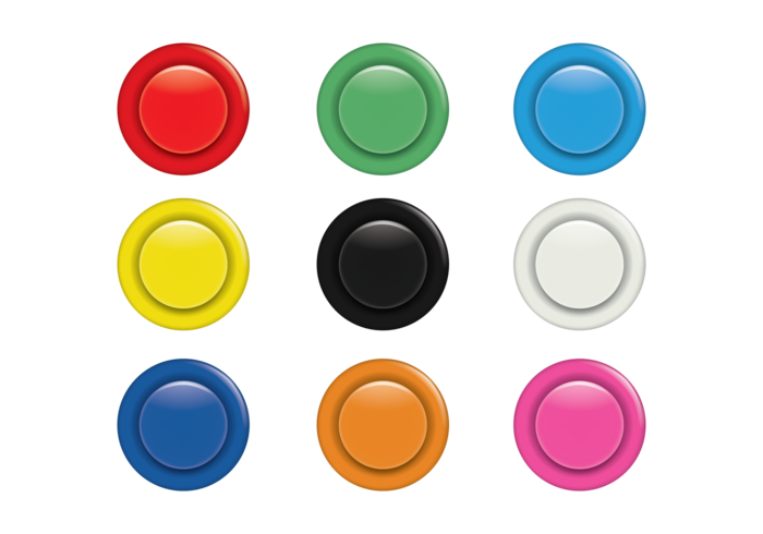 Colorful Arcade Button Set Download Free Vectors Clipart Graphics Vector Art