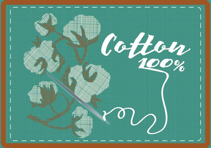 Cotton Plant Background vector