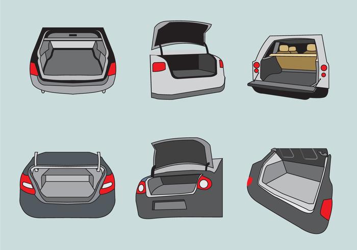 Car Boot Illustration Vector