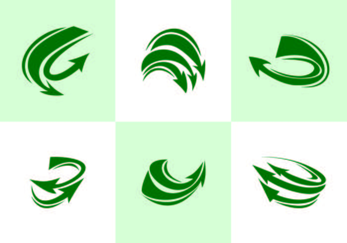 Green Flechas Vector