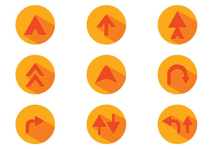 Orange Flechas Vector Orange Flechas Vector