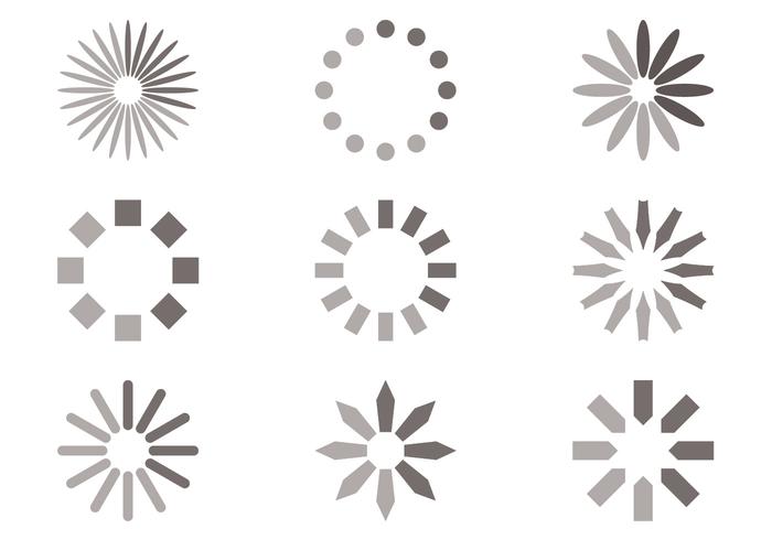 Circle Preloader Vector Set