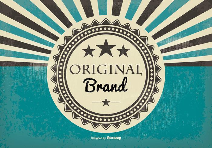 Retro Style Original Brand Illustration 121850 Vector Art at Vecteezy