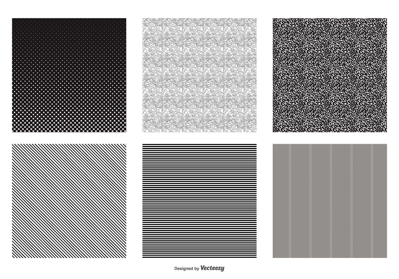 Seamless Black and White Vector Patterns 121852 Vector Art at Vecteezy