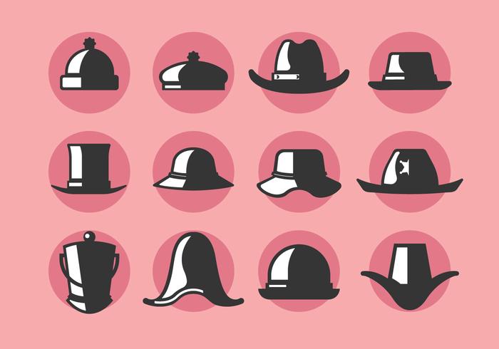 Bonnet and Hat Vector Icons