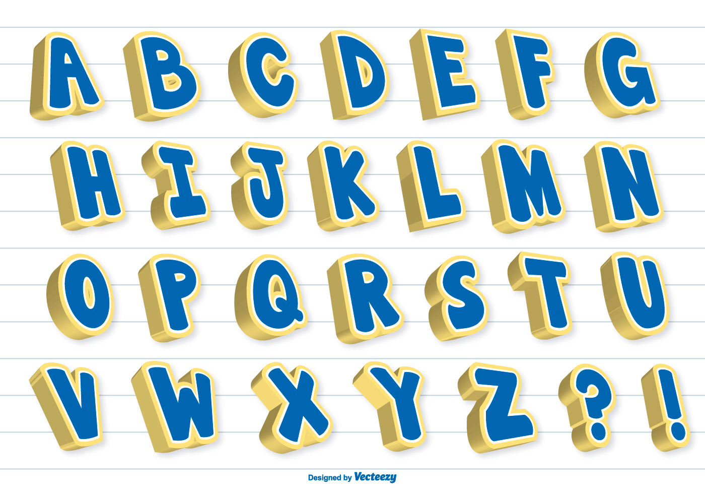 Alphabet Chart Vector