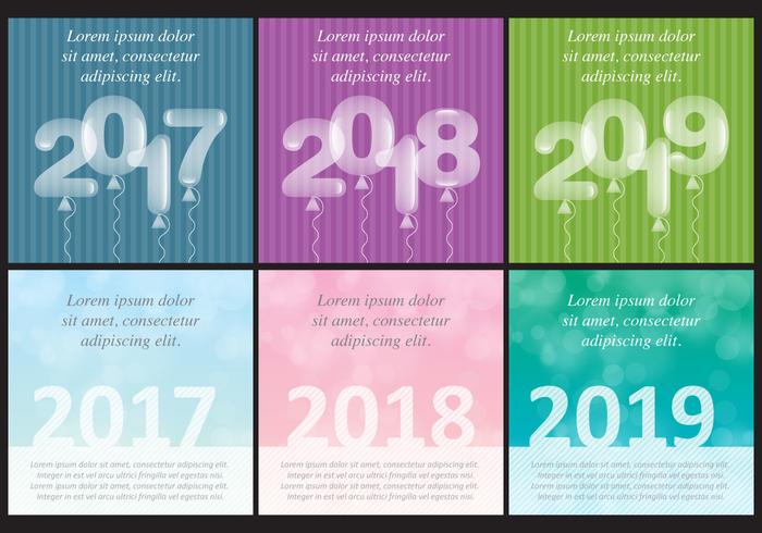 New Year Templates vector