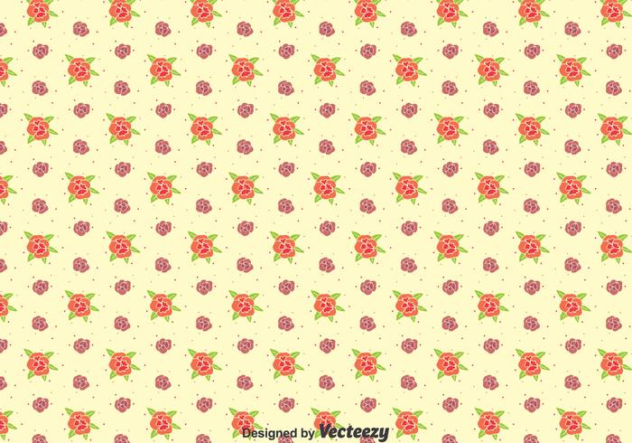 Little Pansy Flowers Pattern vector