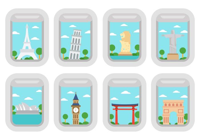 Free Travel Around The World Vector 