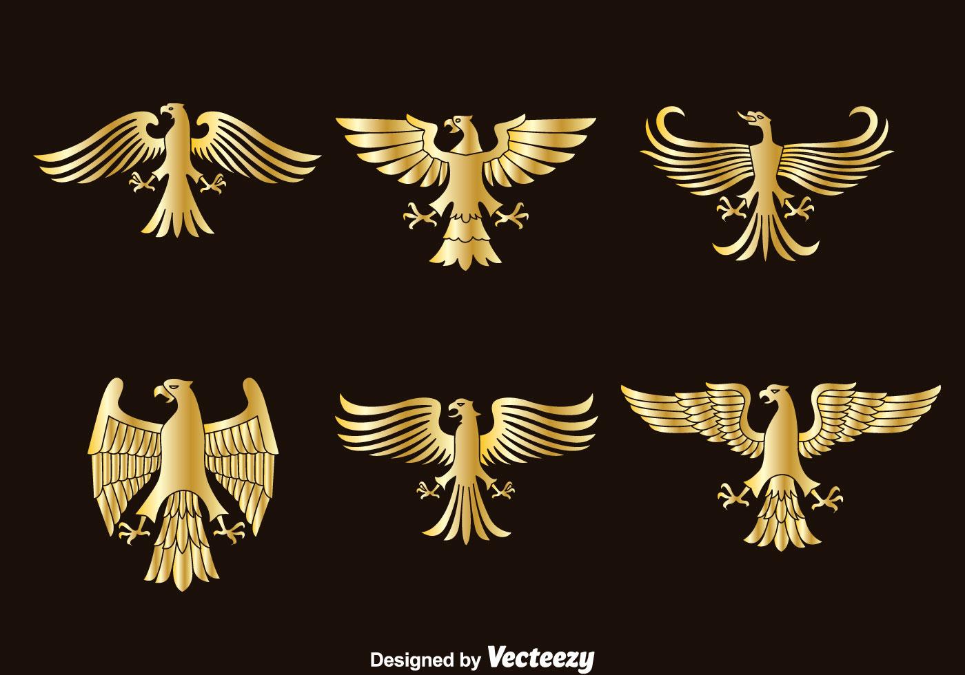 Golden Eagle Symbol Vector 122051 Vector Art at Vecteezy