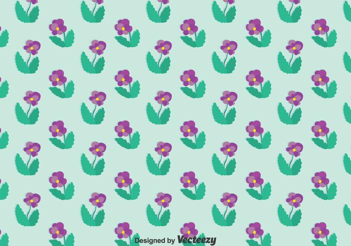 Purple Pansy Flower Pattern vector