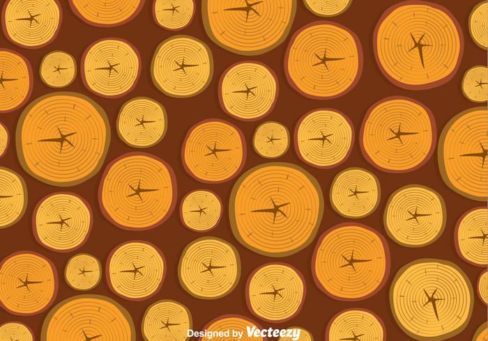 Wood Logs Pattern Vector