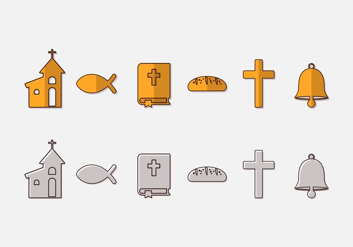 Communion Icon Vector Set