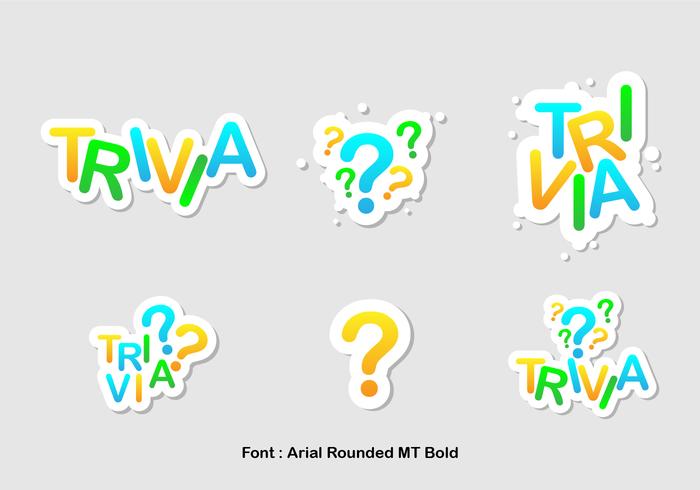 Trivia Icon Vector Set