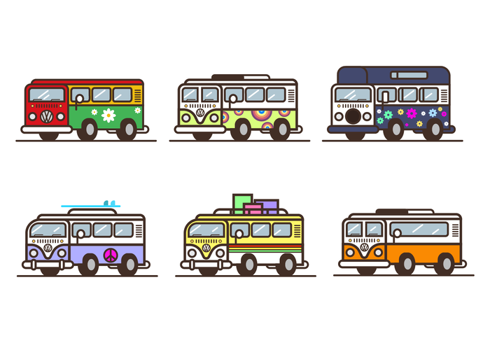 Free Hippie Bus Vector Free Hippie Bus Vector
