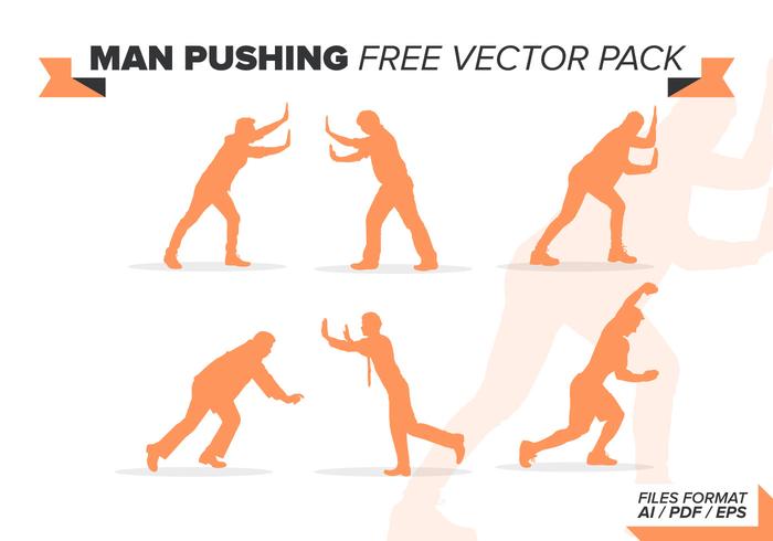 Man Pushing Free Vector Pack Man Pushing Free Vector Pack