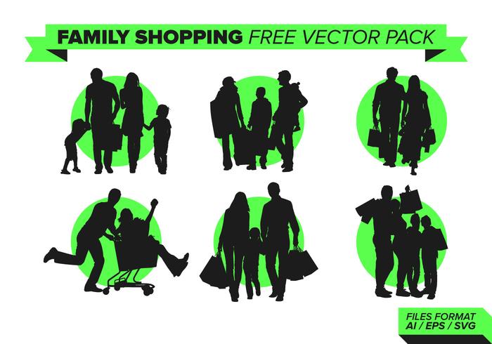 Family Shopping Free Vector Pack Vol. 2 Family Shopping Free Vector Pack Vol. 2