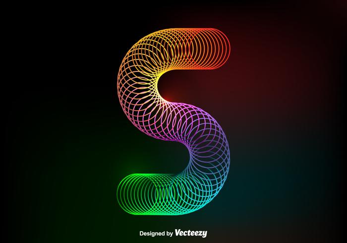 Free Vector Colorful Slinky Free Vector Colorful Slinky