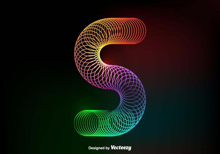 Free Vector Colorful Slinky