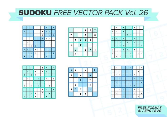 Sudoku Free Vector Pack Vol. 26 Sudoku Free Vector Pack Vol. 26