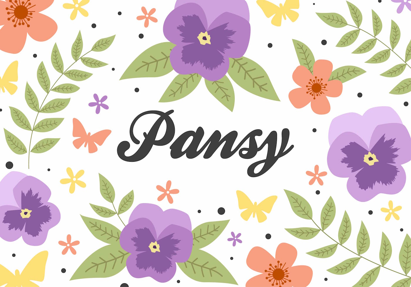 Download Flower Pansy Background Vector 122138 - Download Free Vectors, Clipart Graphics & Vector Art
