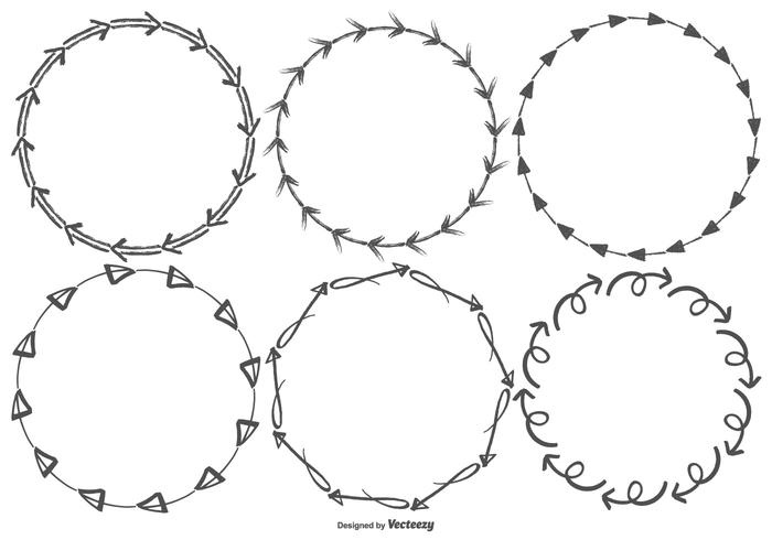 Sketchy Arrow Vector Frames