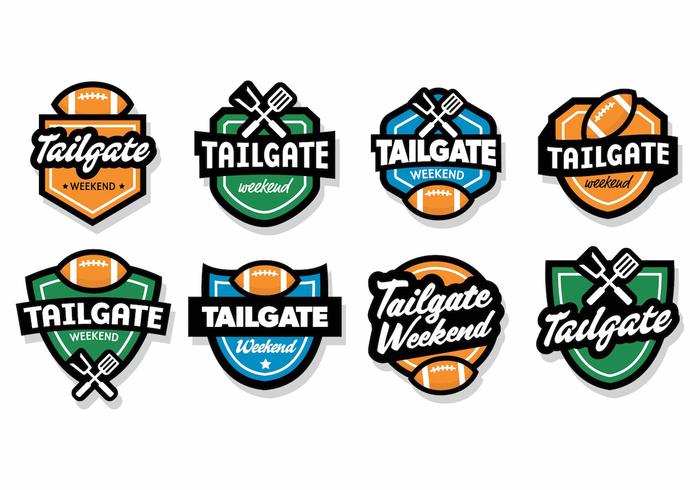 Free Tailgate Badges Vector