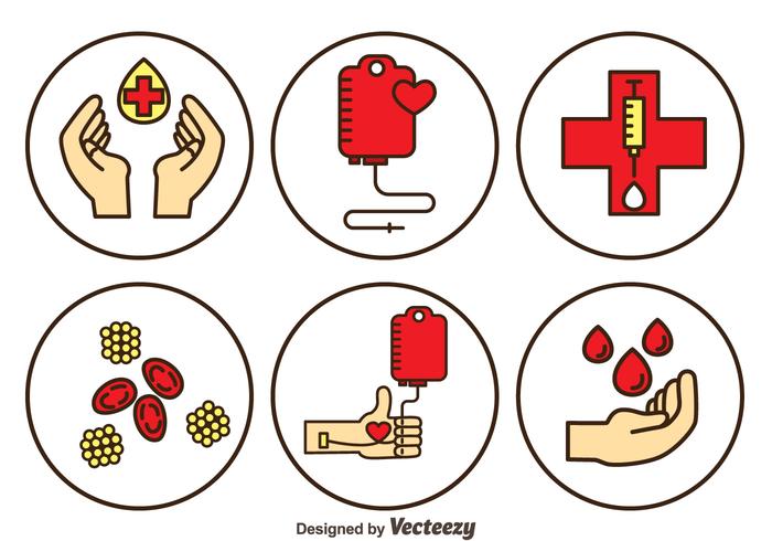 Blood Donation Vector Set