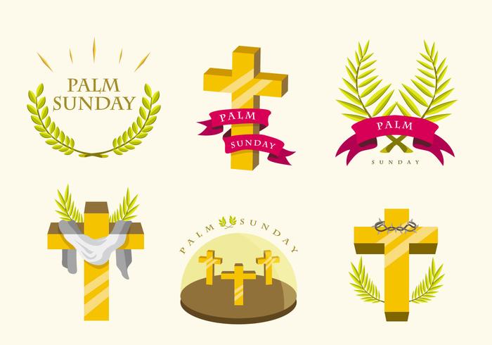 Palm Sunday vector pack