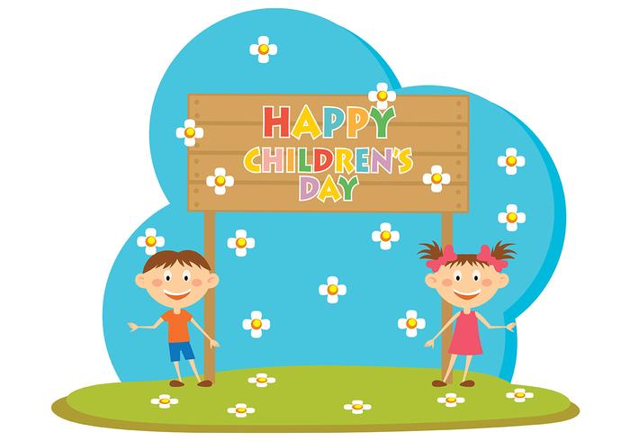 Happy Children Day Vector