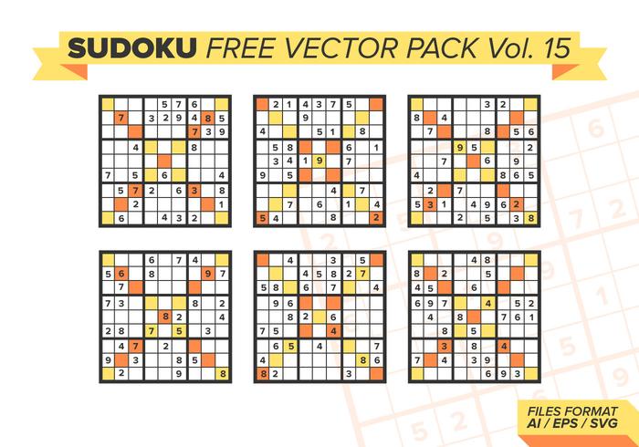 Sudoku Free Vector Pack Vol. 15 Sudoku Free Vector Pack Vol. 15