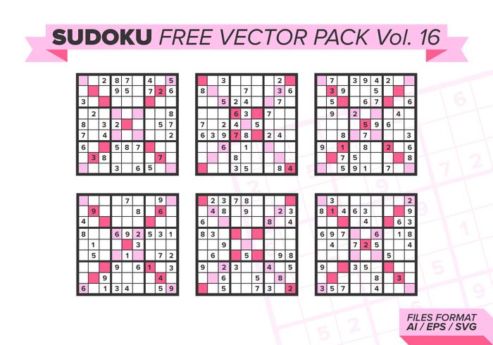 Sudoku Free Vector Pack Vol. 16 Sudoku Free Vector Pack Vol. 16