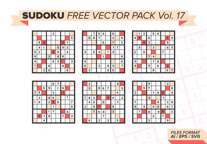 Sudoku Free Vector Pack Vol. 17 Sudoku Free Vector Pack Vol. 17