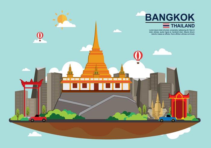 Free Bangkok Illustation vector