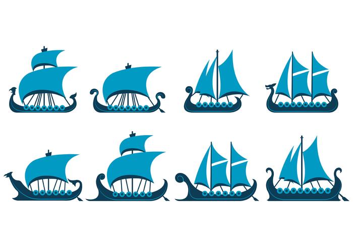 Vector Of Viking Ship