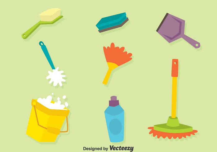 Cleanning Tools Vector Set