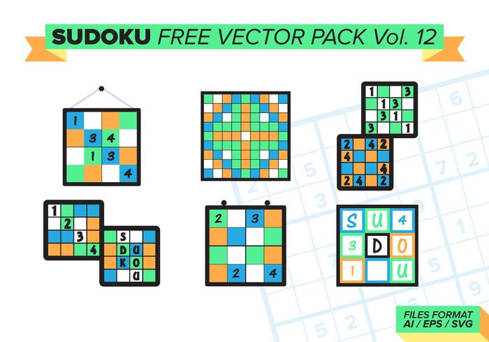 Sudoku Free Vector Pack Vol 12 Download Free Vectors - 