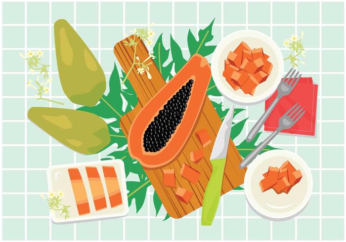 Free Papaya Illustration Free Papaya Illustration